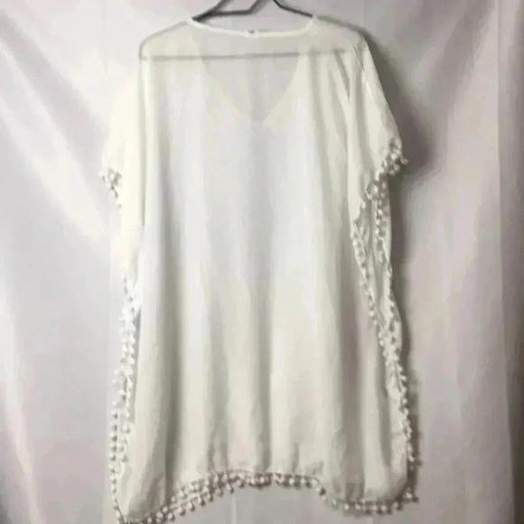 EUC WESTLOOP WO ONE SIZE SHEER WHITE SWIM COVER. CLEAN CONDITION - Picture 6 of 7